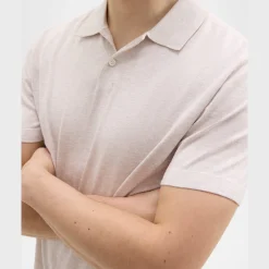 Theory Goris Polo Shirt In Light Bilen-Men T-shirts + Polos|Sweaters + Cardigans