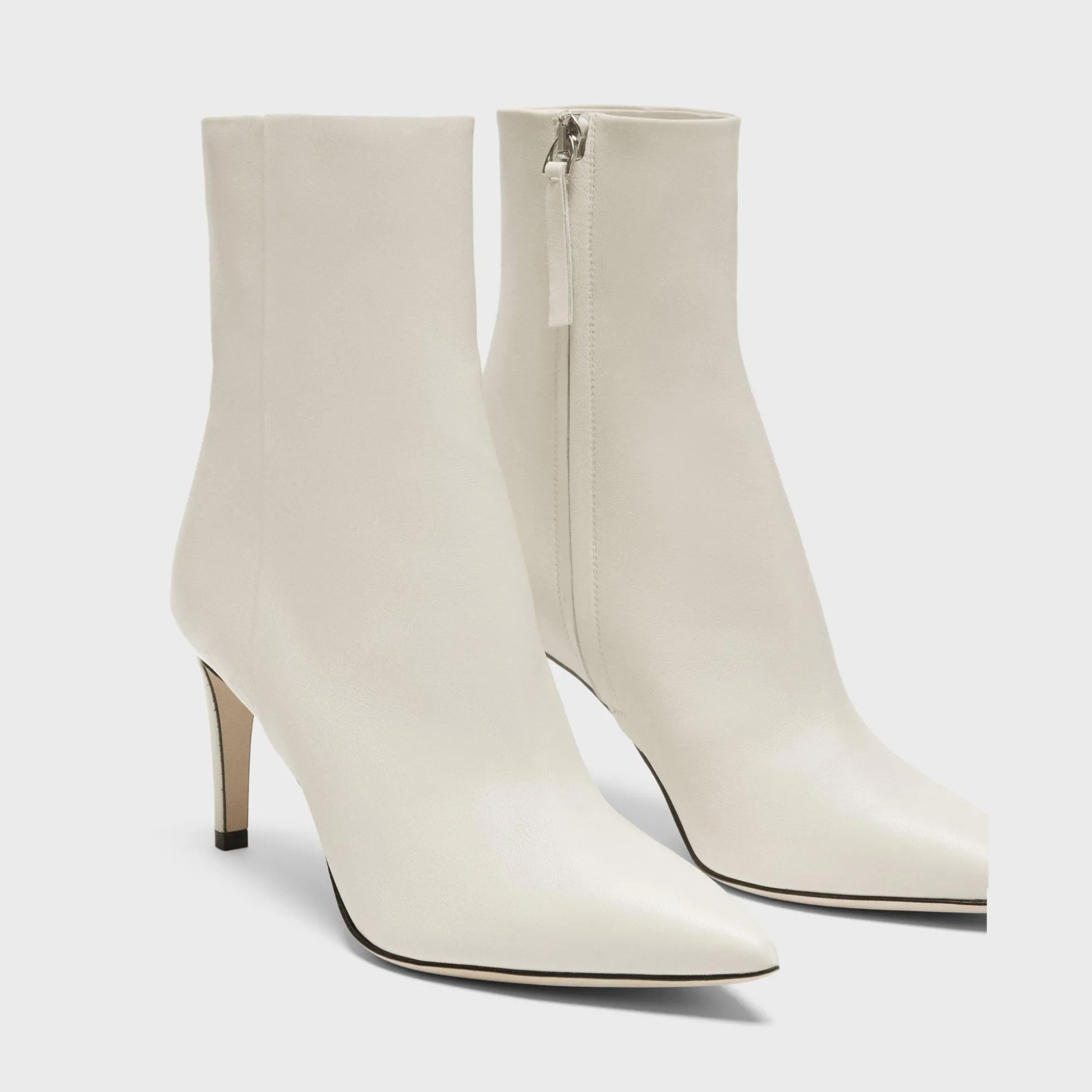 Theory Heel Bootie In Leather-Women Shoes