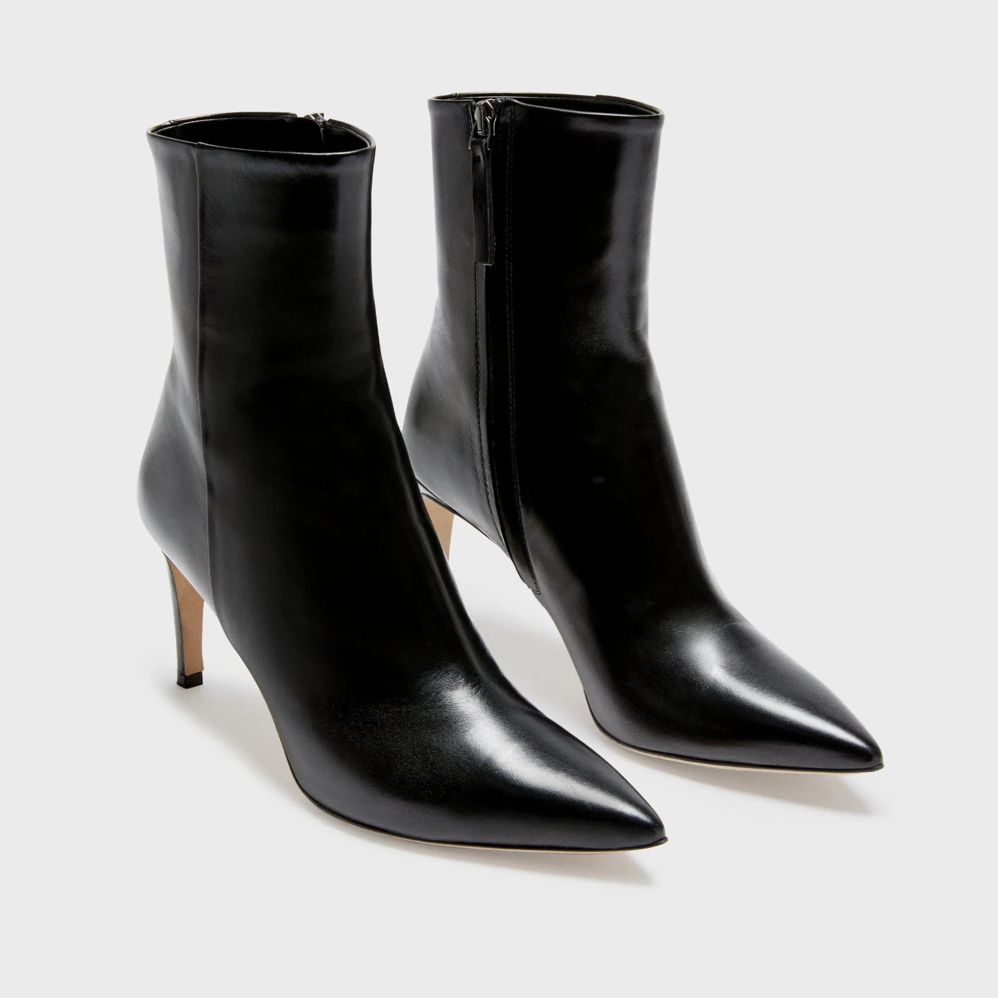 Theory Heel Bootie In Leather-Women Shoes