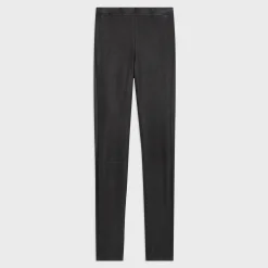 Theory High-Waist Legging In Leather-Women Pants