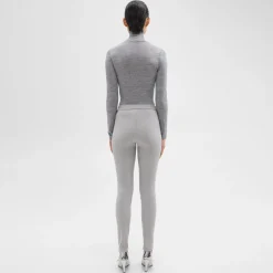 Theory High-Waist Legging In Stretch Flannel-Women Pants