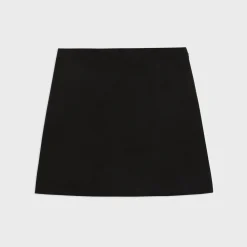 Theory High-Waist Mini Skirt In Double-Face Wool-Cashmere-Women Skirts