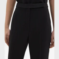 Theory High-Waist Slim Crop Pant In Admiral Crepe-Women Suits|Pants