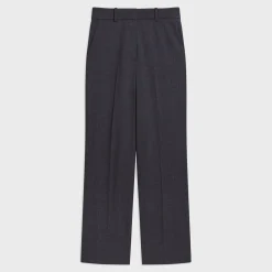 Theory High-Waist Straight-Leg Pant In Good Wool-Women Pants