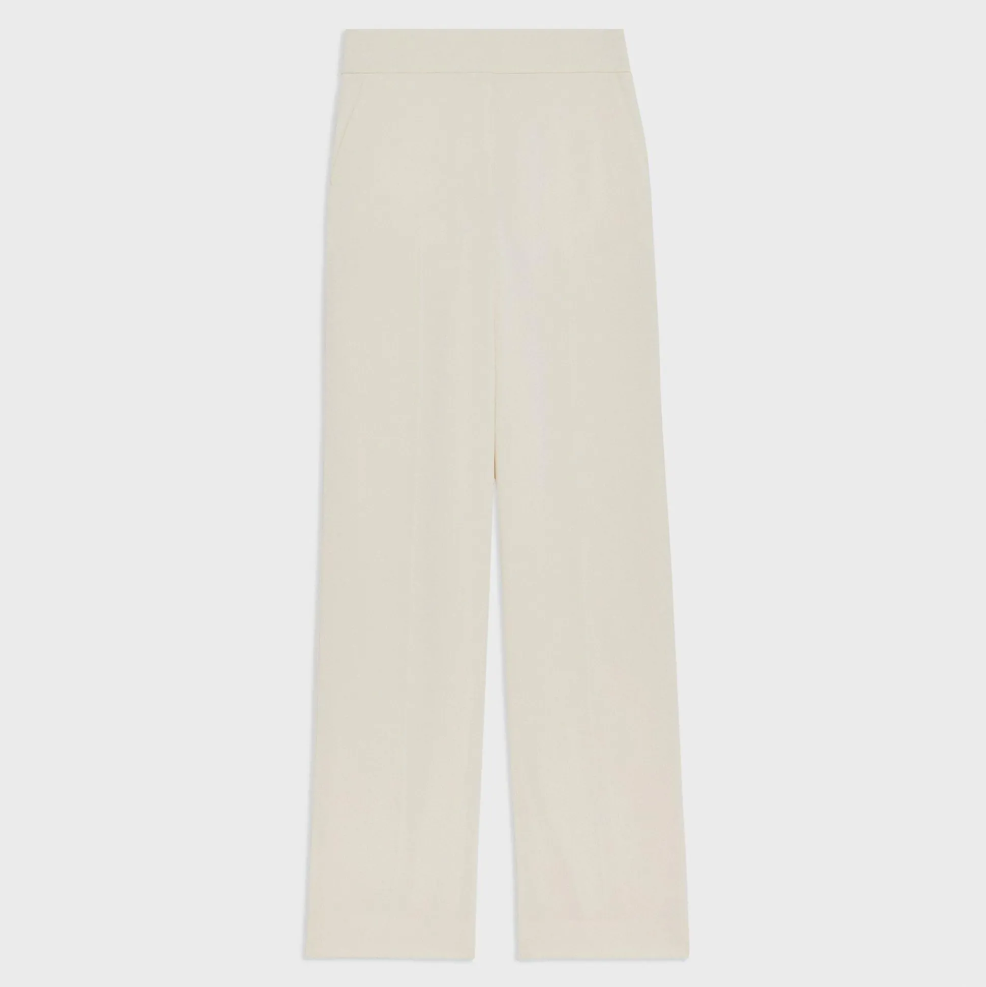 Theory High-Waist Wide-Leg Pant In Striped Admiral Crepe-Women Pants