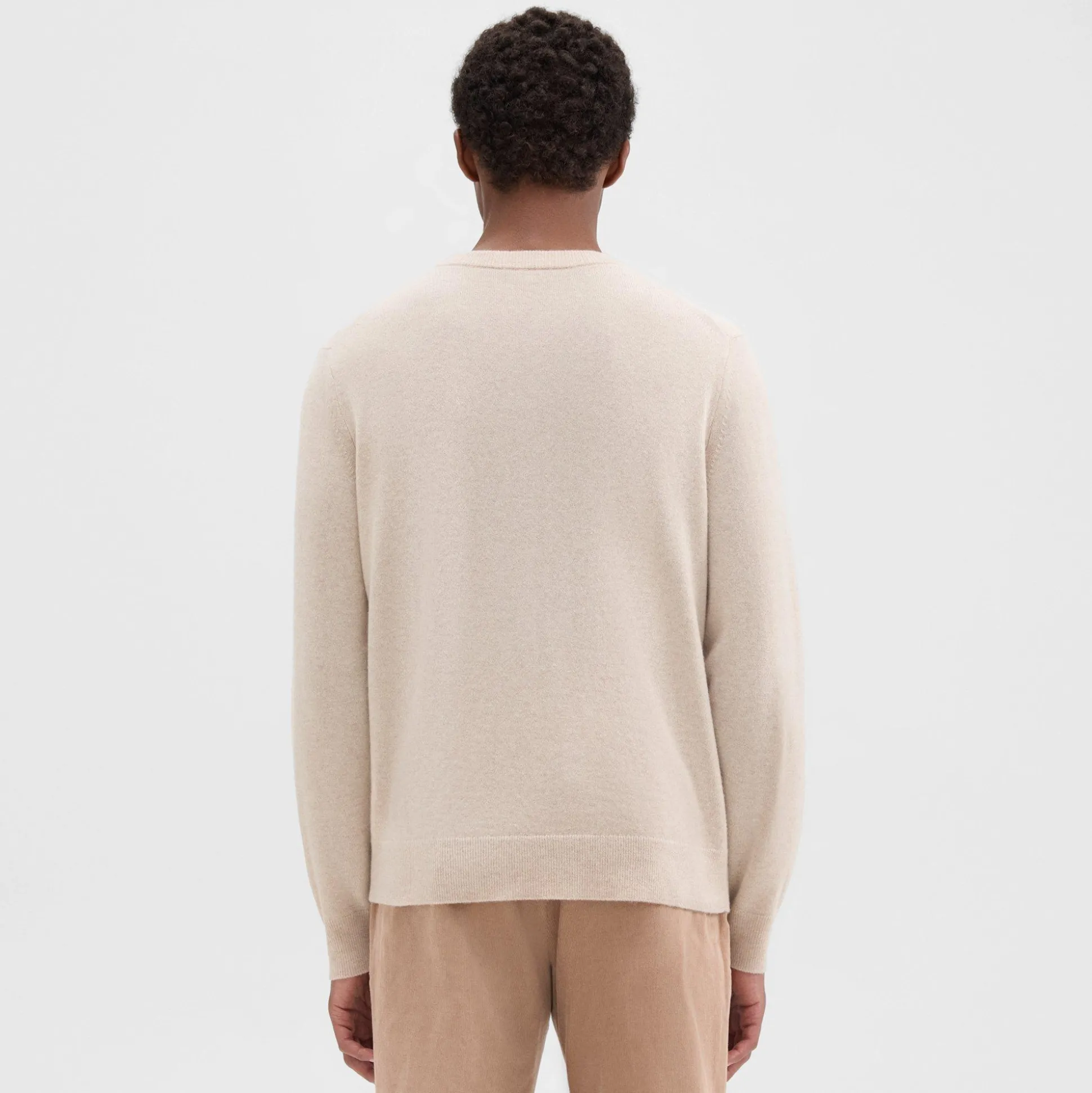 Theory Hilles Crewneck Sweater In Cashmere-Men Sweaters + Cardigans