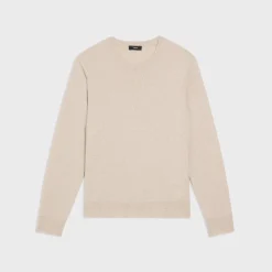 Theory Hilles Crewneck Sweater In Cashmere-Men Sweaters + Cardigans