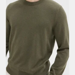 Theory Hilles Crewneck Sweater In Cashmere-Men Sweaters + Cardigans