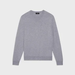 Theory Hilles Crewneck Sweater In Cashmere-Men Sweaters + Cardigans