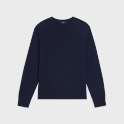 Theory Hilles Crewneck Sweater In Cashmere-Men Sweaters + Cardigans