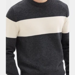 Theory Hilles Crewneck Sweater In Wool-Cashmere-Men Sweaters + Cardigans