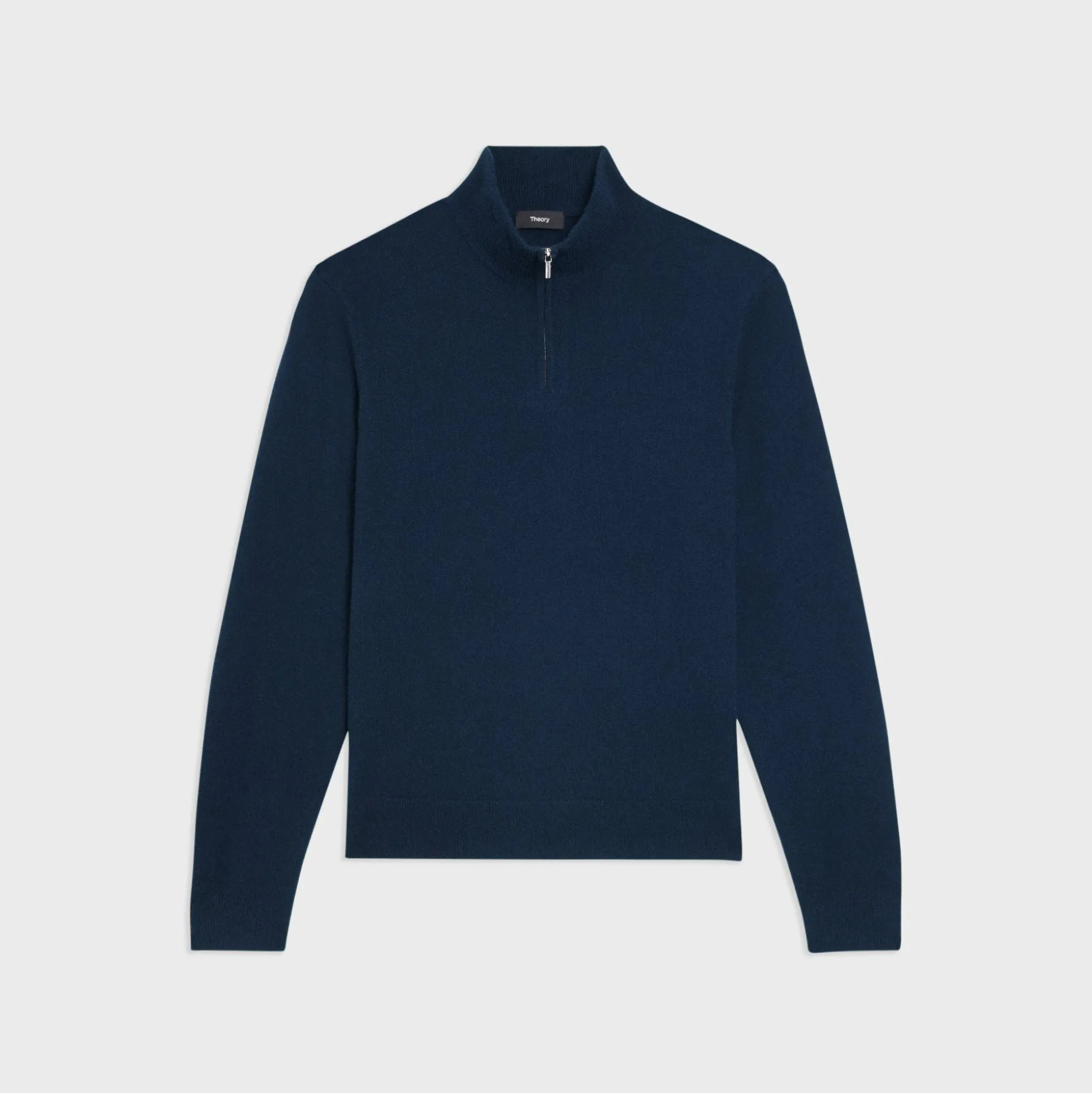 Theory Hilles Quarter-Zip Sweater In Cashmere-Men Sweaters + Cardigans