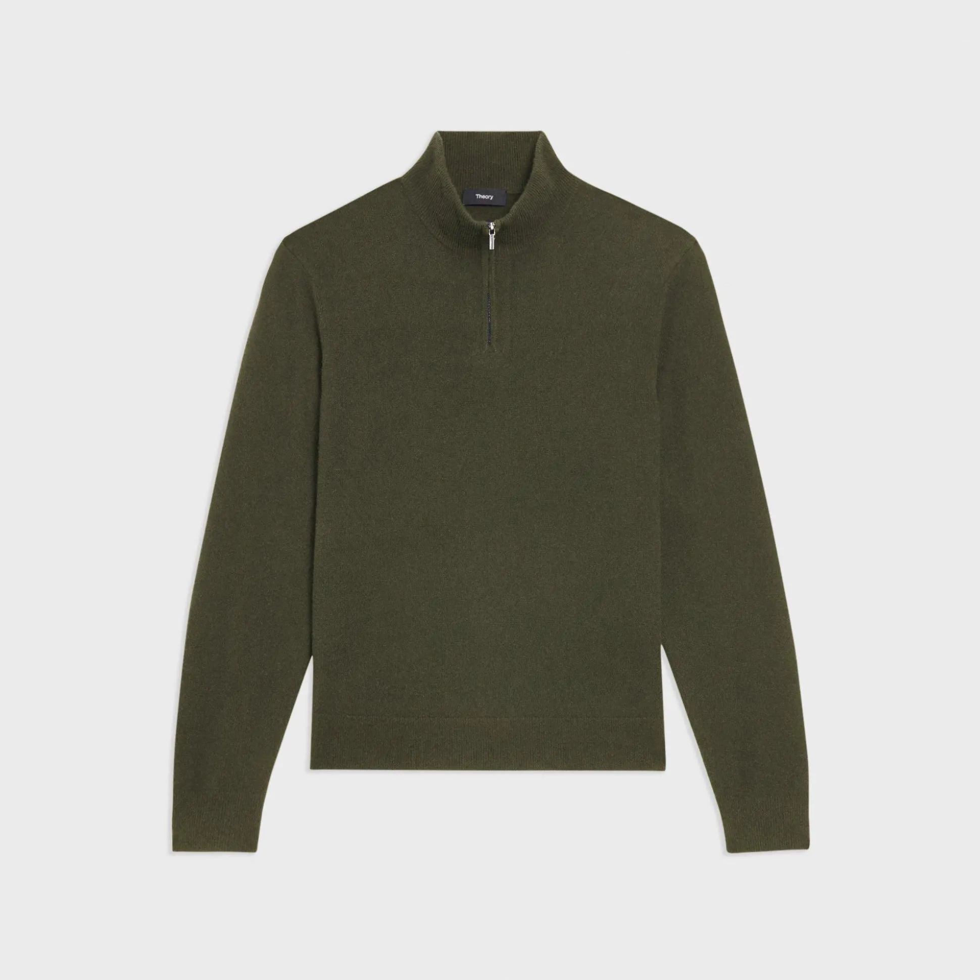 Theory Hilles Quarter-Zip Sweater In Cashmere-Men Sweaters + Cardigans