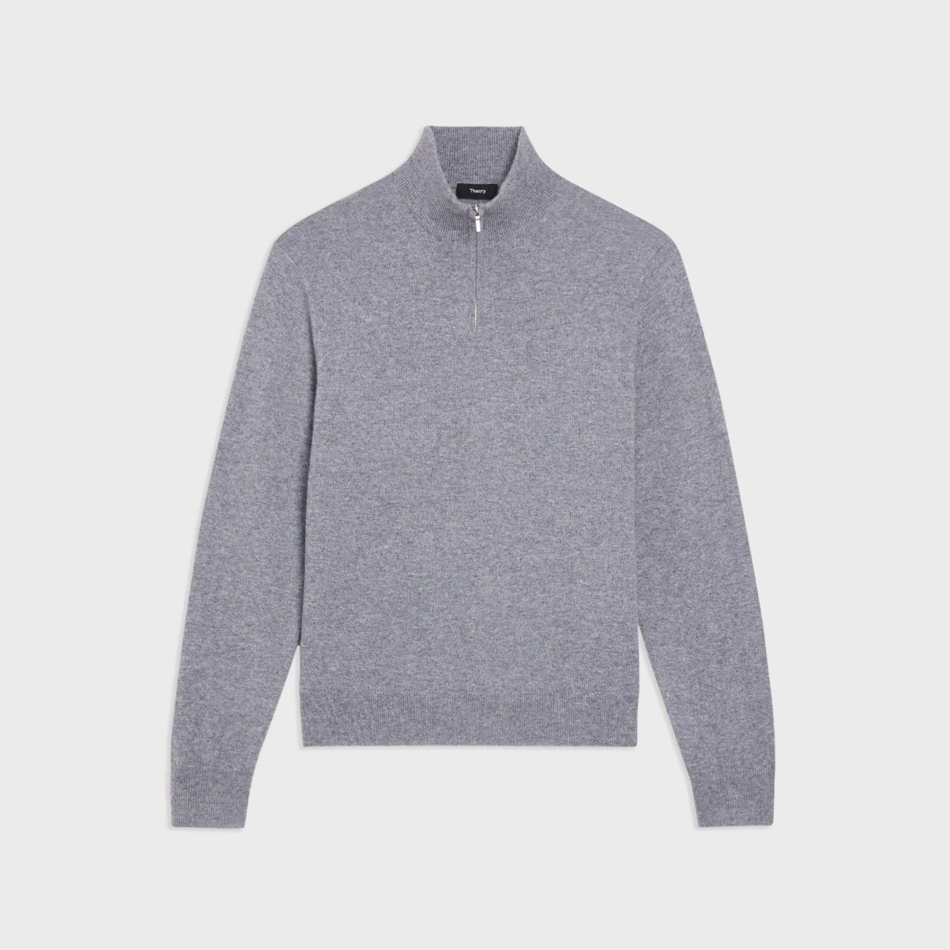 Theory Hilles Quarter-Zip Sweater In Cashmere-Men Sweaters + Cardigans