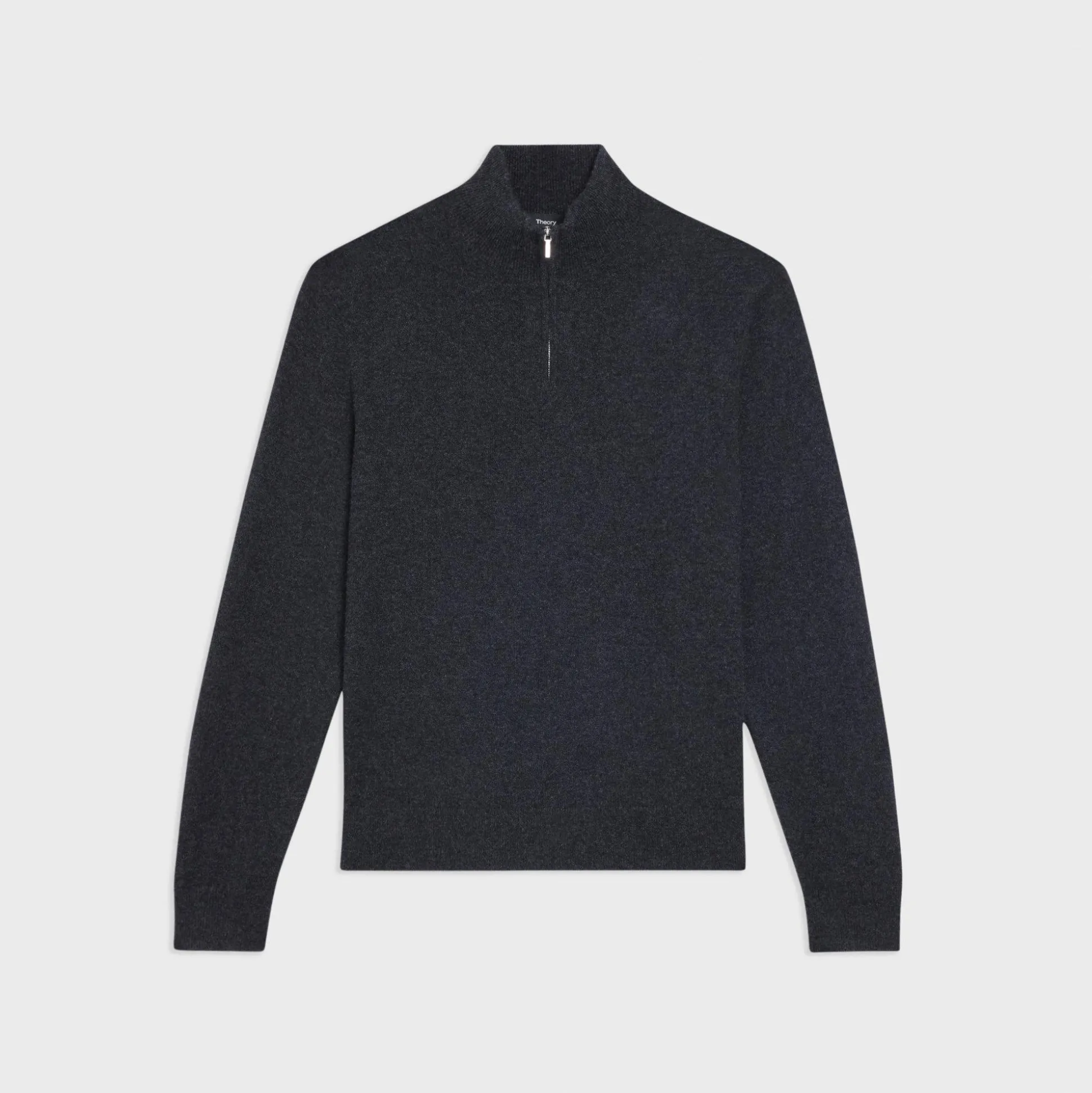 Theory Hilles Quarter-Zip Sweater In Cashmere-Men Sweaters + Cardigans
