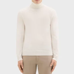 Theory Hilles Turtleneck Sweater In Cashmere-Men Sweaters + Cardigans