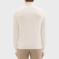 Theory Hilles Turtleneck Sweater In Cashmere-Men Sweaters + Cardigans
