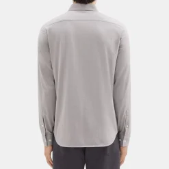Theory Irving Shirt In Cotton Flannel-Men Shirts