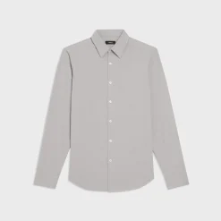 Theory Irving Shirt In Cotton Flannel-Men Shirts