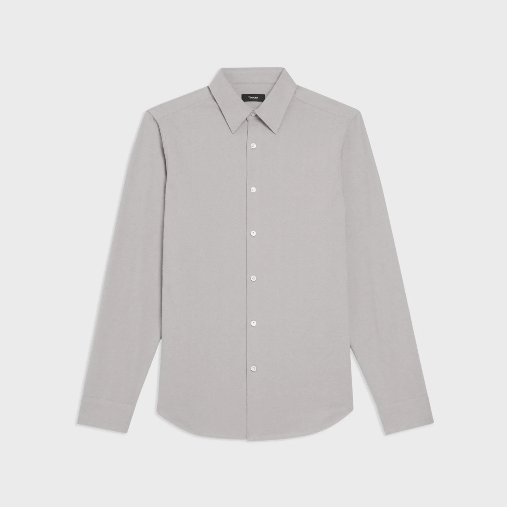 Theory Irving Shirt In Cotton Flannel-Men Shirts