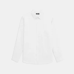 Theory Irving Shirt In Relaxed Linen-Men Shirts