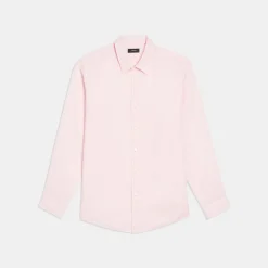 Theory Irving Shirt In Relaxed Linen-Men Shirts