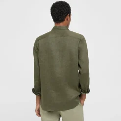 Theory Irving Shirt In Relaxed Linen-Men Shirts