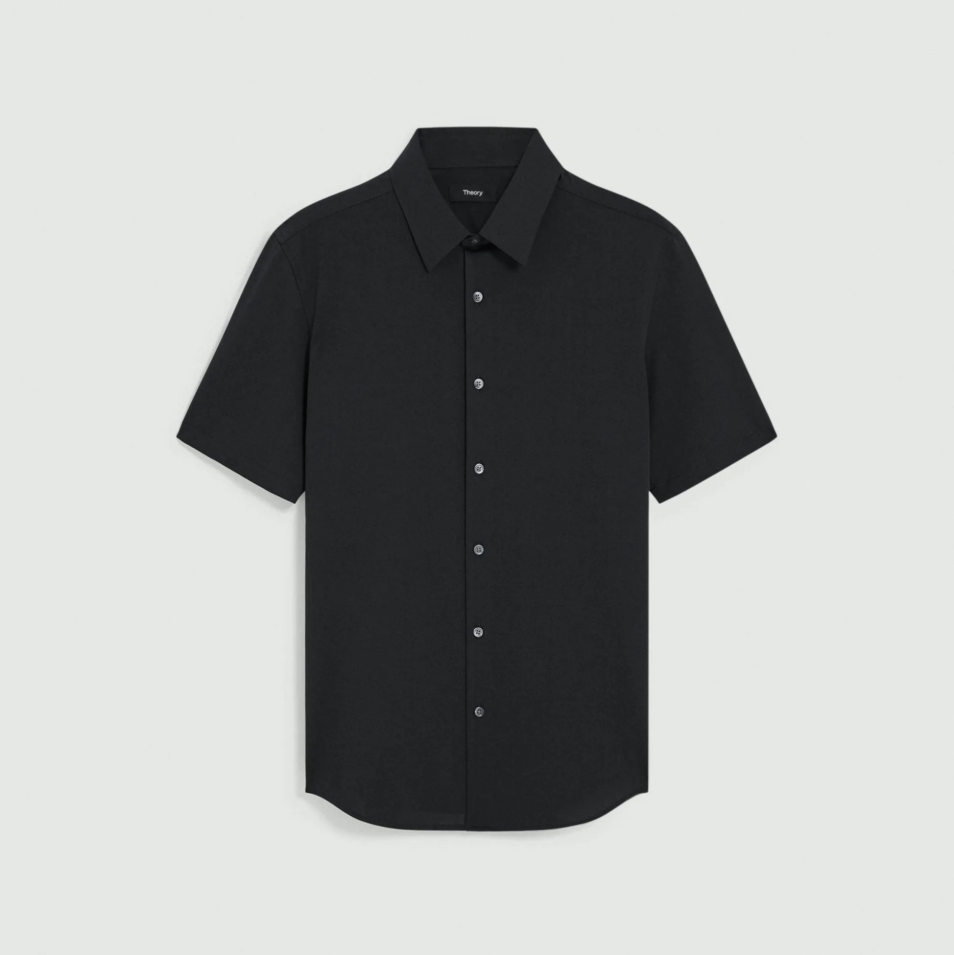 Theory Irving Short-Sleeve Shirt In Structure Knit-Men T-shirts + Polos|Shirts