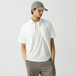 Theory Irving Short-Sleeve Shirt In Structure Knit-Men T-shirts + Polos|Shirts