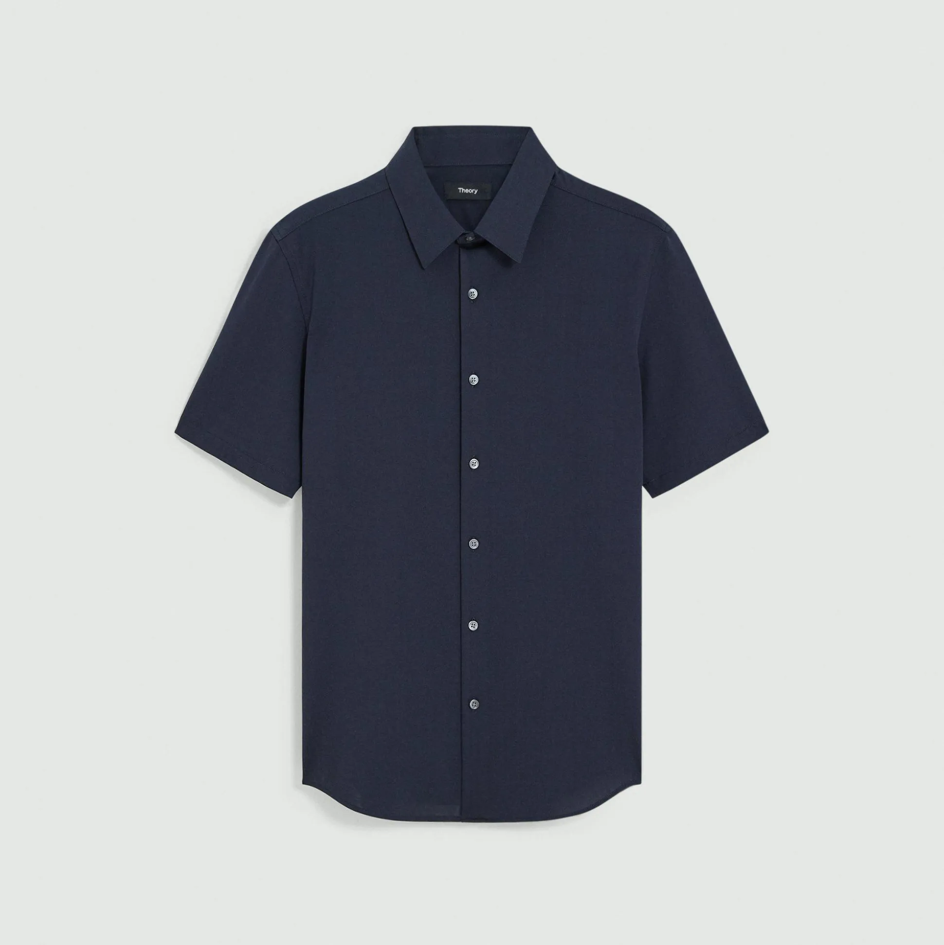 Theory Irving Short-Sleeve Shirt In Structure Knit-Men T-shirts + Polos|Shirts