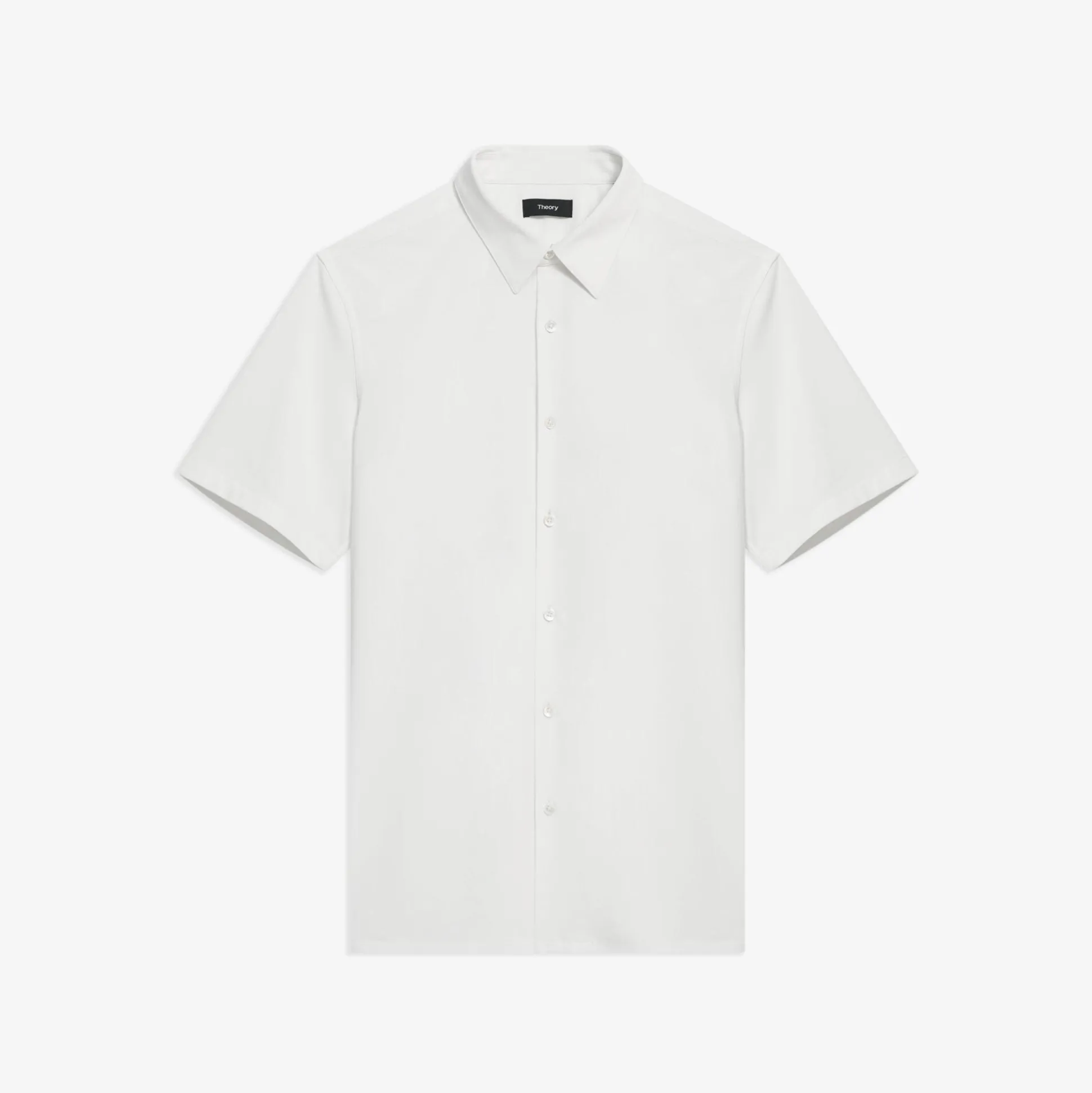 Theory Irving Short-Sleeve Shirt In Structure Knit-Men T-shirts + Polos|Shirts