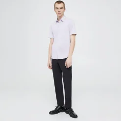 Theory Irving Short-Sleeve Shirt In Structure Knit-Men T-shirts + Polos|Shirts