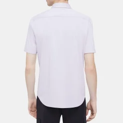 Theory Irving Short-Sleeve Shirt In Structure Knit-Men T-shirts + Polos|Shirts