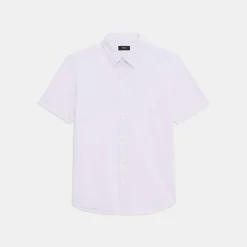 Theory Irving Short-Sleeve Shirt In Structure Knit-Men T-shirts + Polos|Shirts