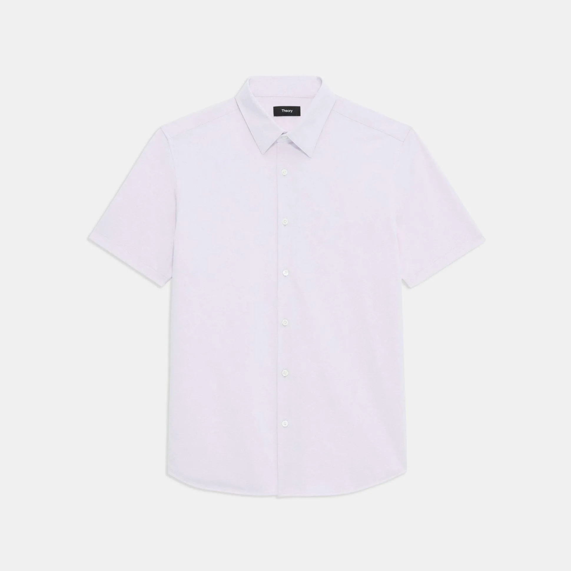 Theory Irving Short-Sleeve Shirt In Structure Knit-Men T-shirts + Polos|Shirts