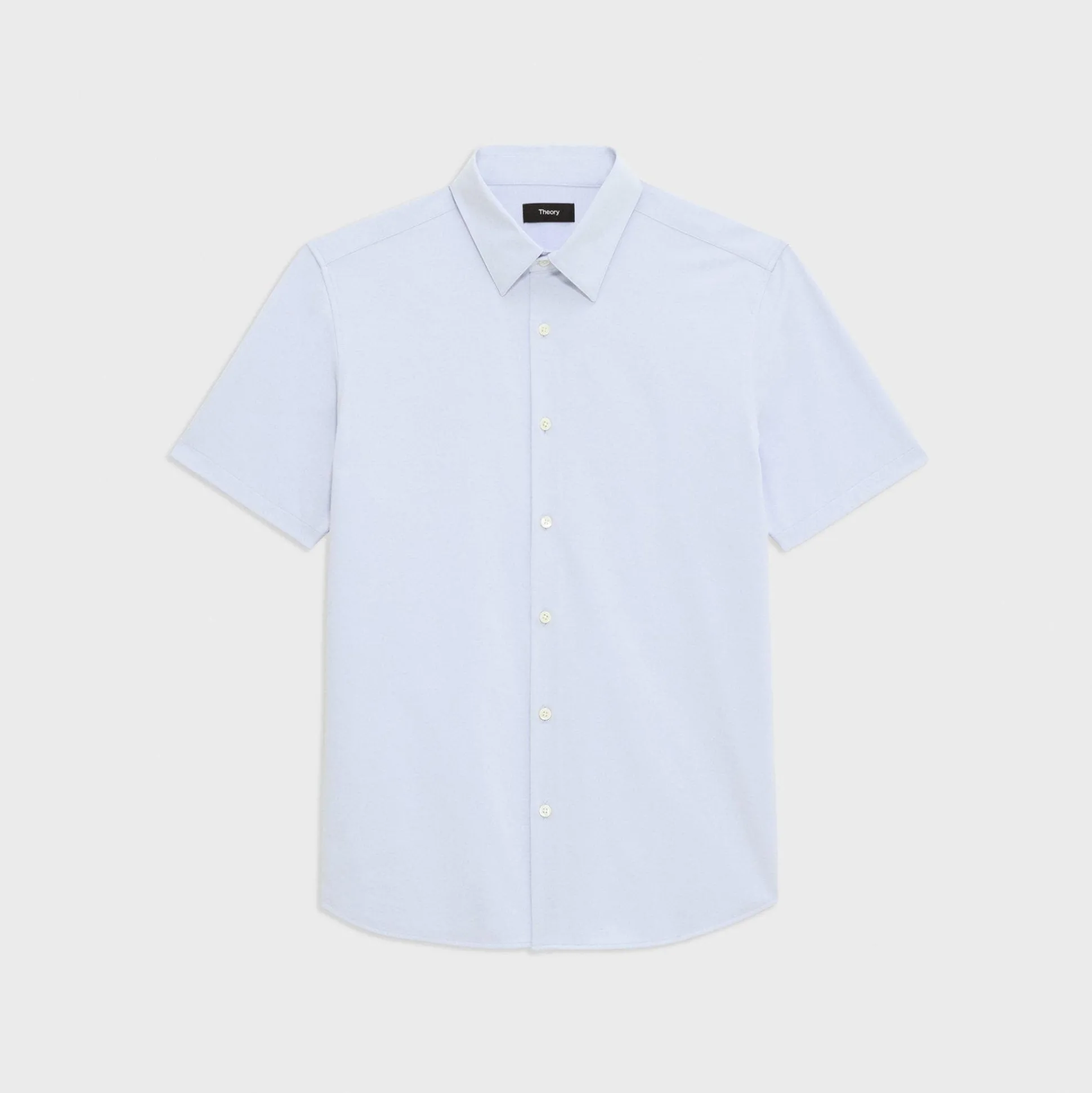 Theory Irving Short-Sleeve Shirt In Structure Knit-Men T-shirts + Polos|Shirts