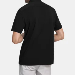 Theory Irving Short-Sleeve Shirt In Structure Knit-Men T-shirts + Polos|Shirts