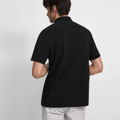 Theory Irving Short-Sleeve Shirt In Structure Knit-Men T-shirts + Polos|Shirts