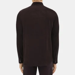 Theory Irving Western Shirt In Cotton Corduroy-Men Shirts