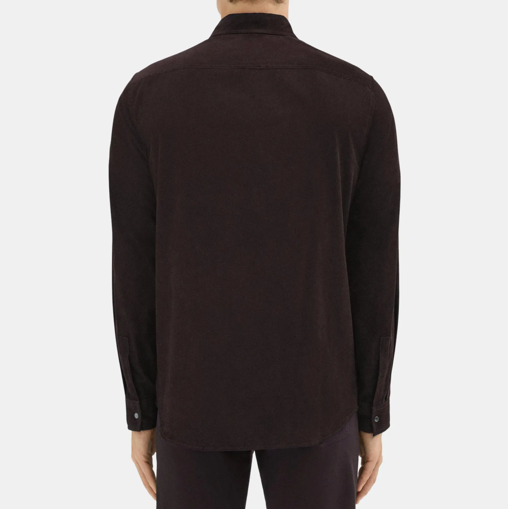 Theory Irving Western Shirt In Cotton Corduroy-Men Shirts