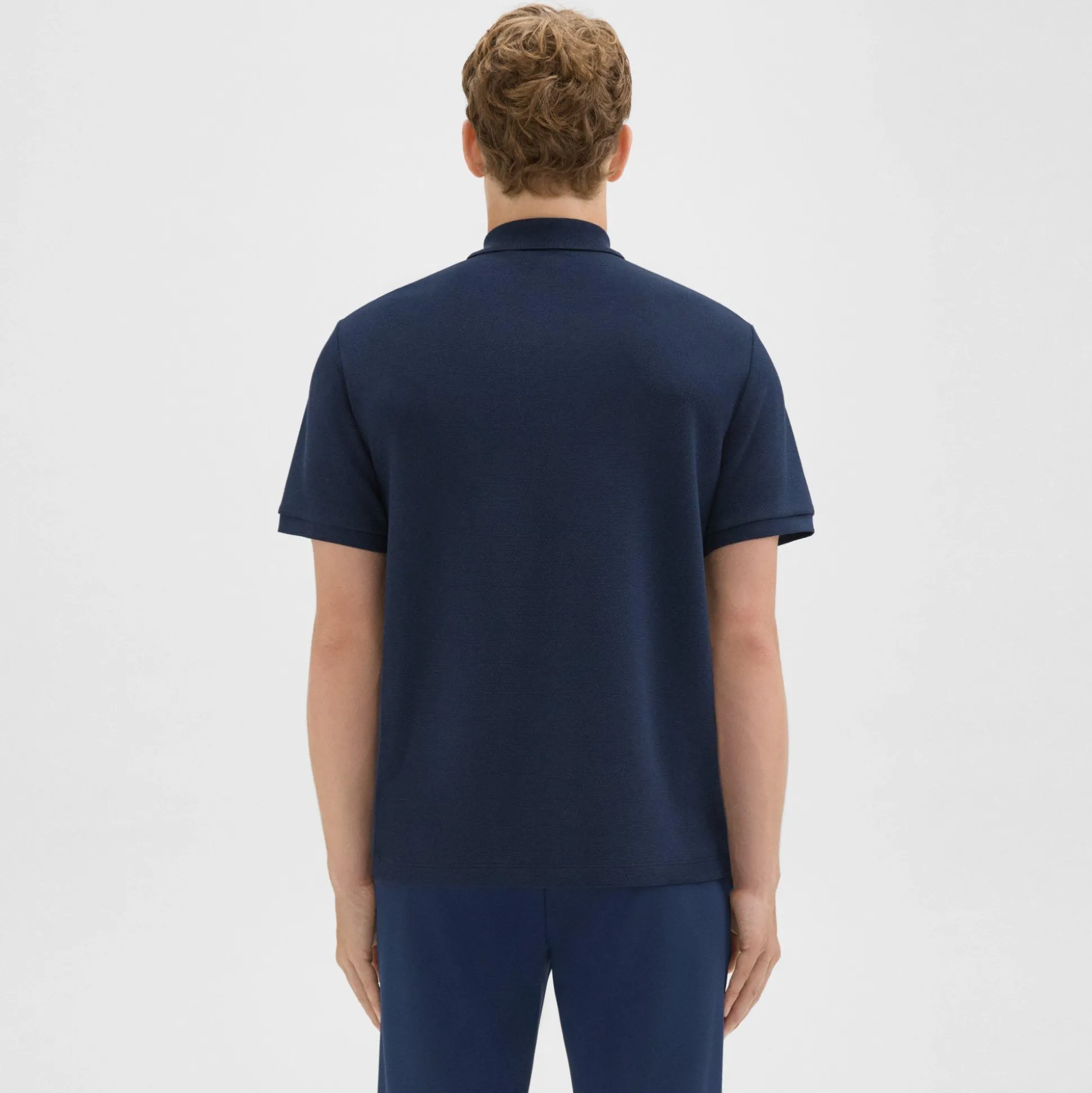 Theory Jocelin Polo Shirt In Studio Knit Jacquard-Men T-shirts + Polos