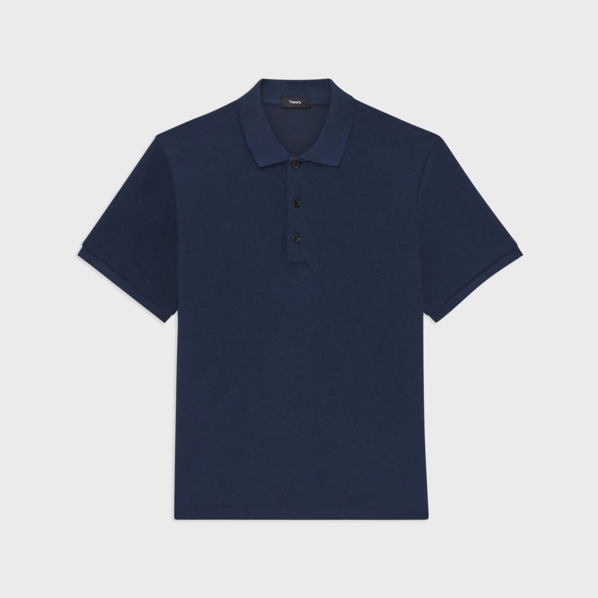 Theory Jocelin Polo Shirt In Studio Knit Jacquard-Men T-shirts + Polos
