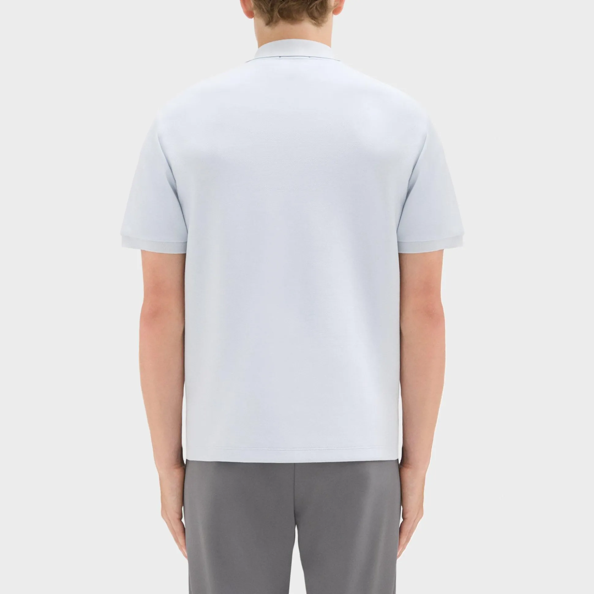Theory Jocelin Polo Shirt In Studio Knit Jacquard-Men T-shirts + Polos