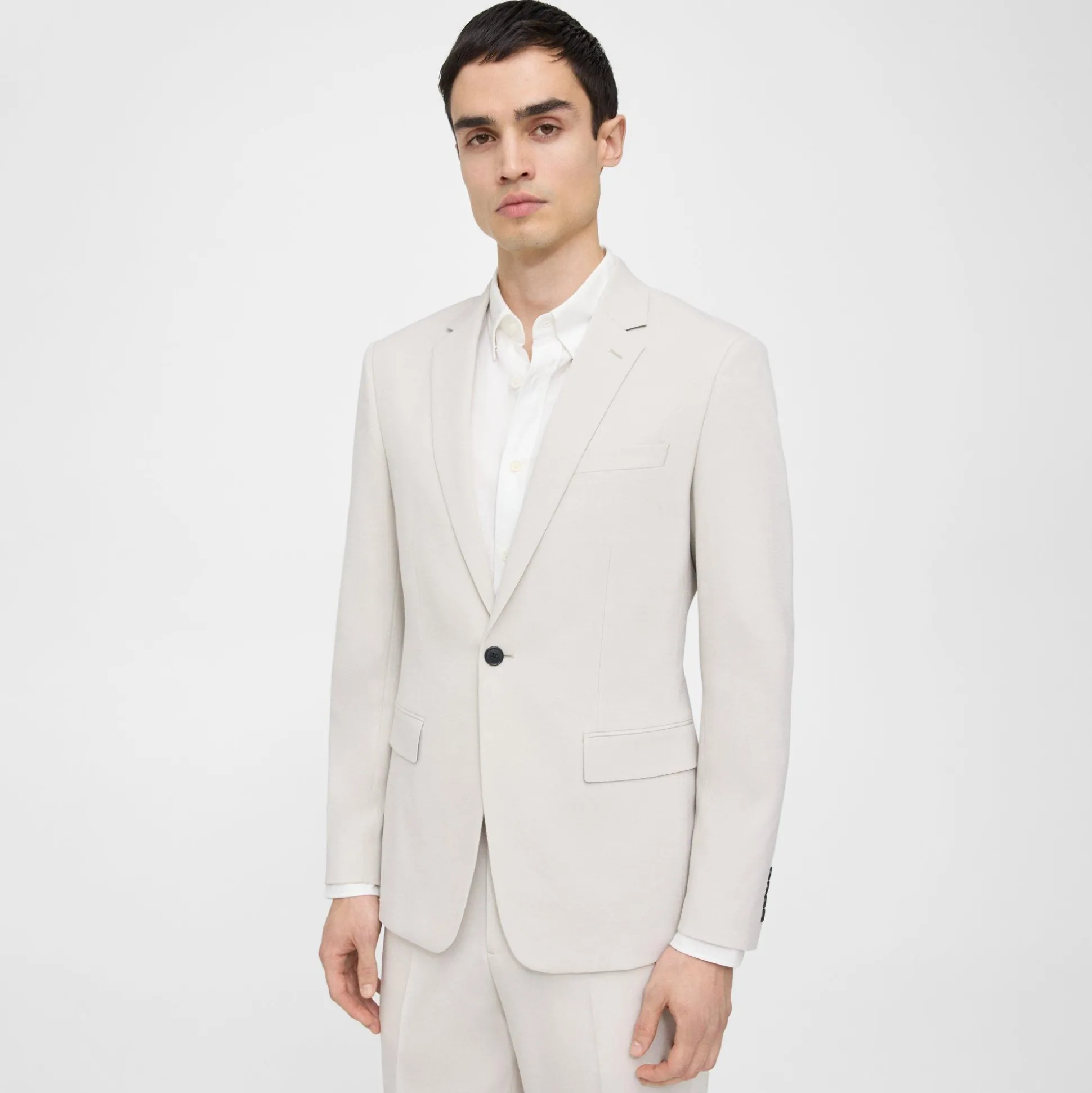 Theory Kanan Blazer In Textured Gabardine-Men Suits|Blazers + Jackets