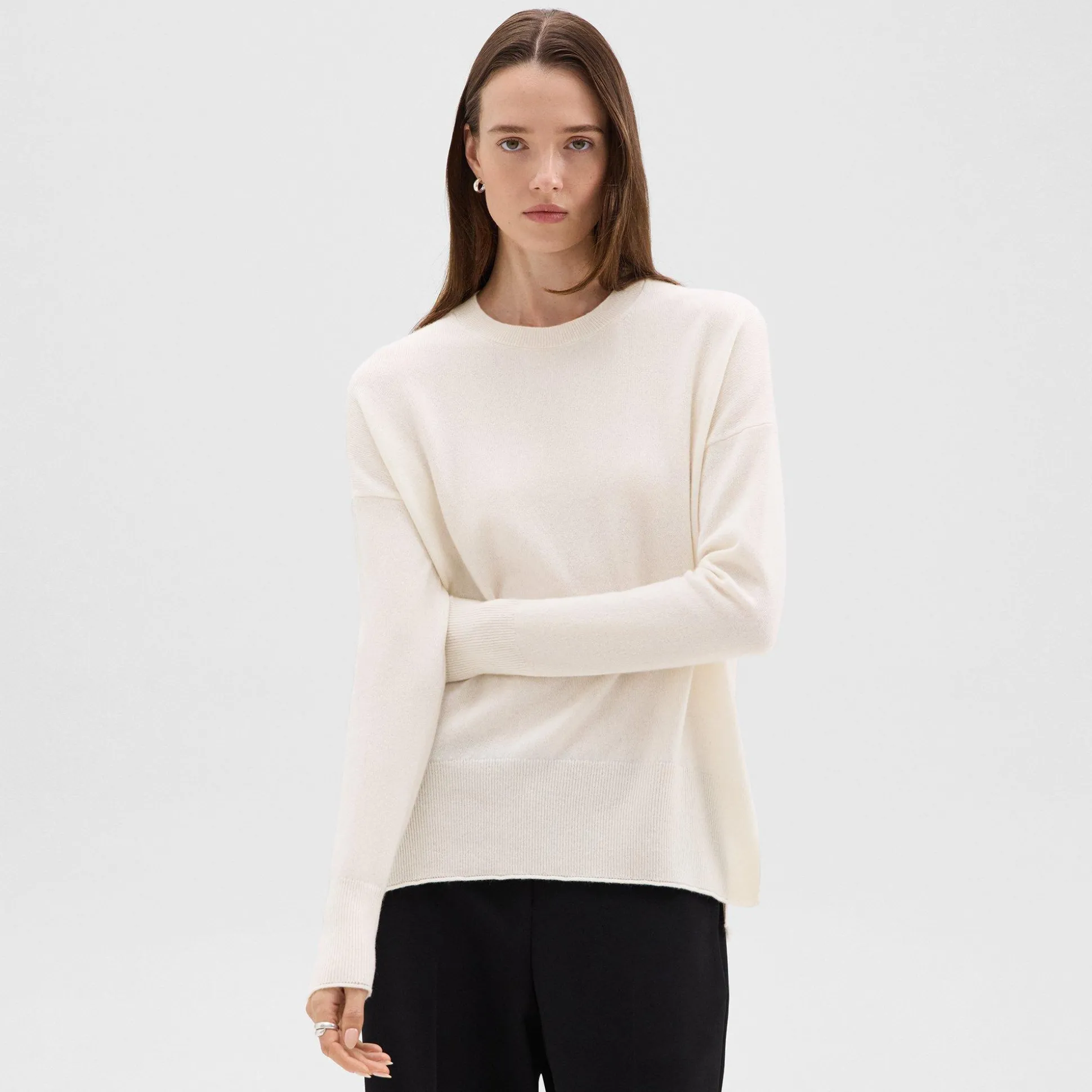 Theory Karenia Sweater In Cashmere-Women Sweaters + Cardigans