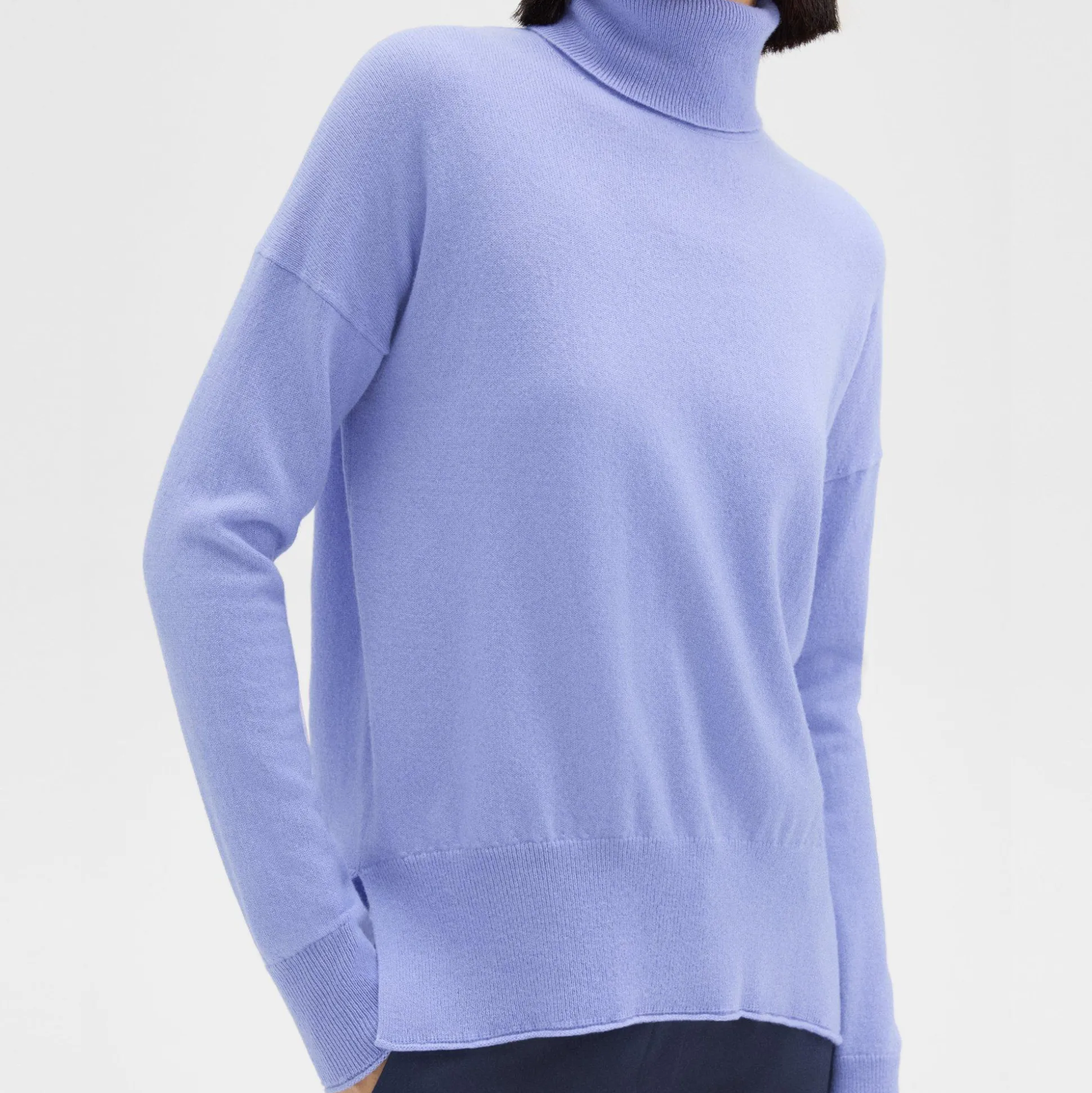 Theory Karenia Turtleneck Sweater In Cashmere-Women Sweaters + Cardigans