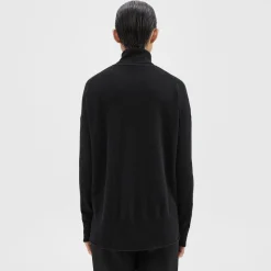 Theory Karenia Turtleneck Sweater In Cashmere-Women Sweaters + Cardigans