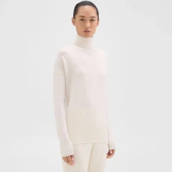 Theory Karenia Turtleneck Sweater In Cashmere-Women Sweaters + Cardigans