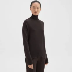 Theory Karenia Turtleneck Sweater In Cashmere-Women Sweaters + Cardigans