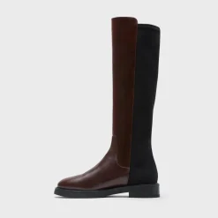 Theory Knee-High Pull-On Boot In Leather-Women Shoes